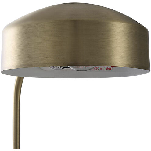 Riesco 22.5 inch 100 watt Antique Brass Desk Lamp Portable Light