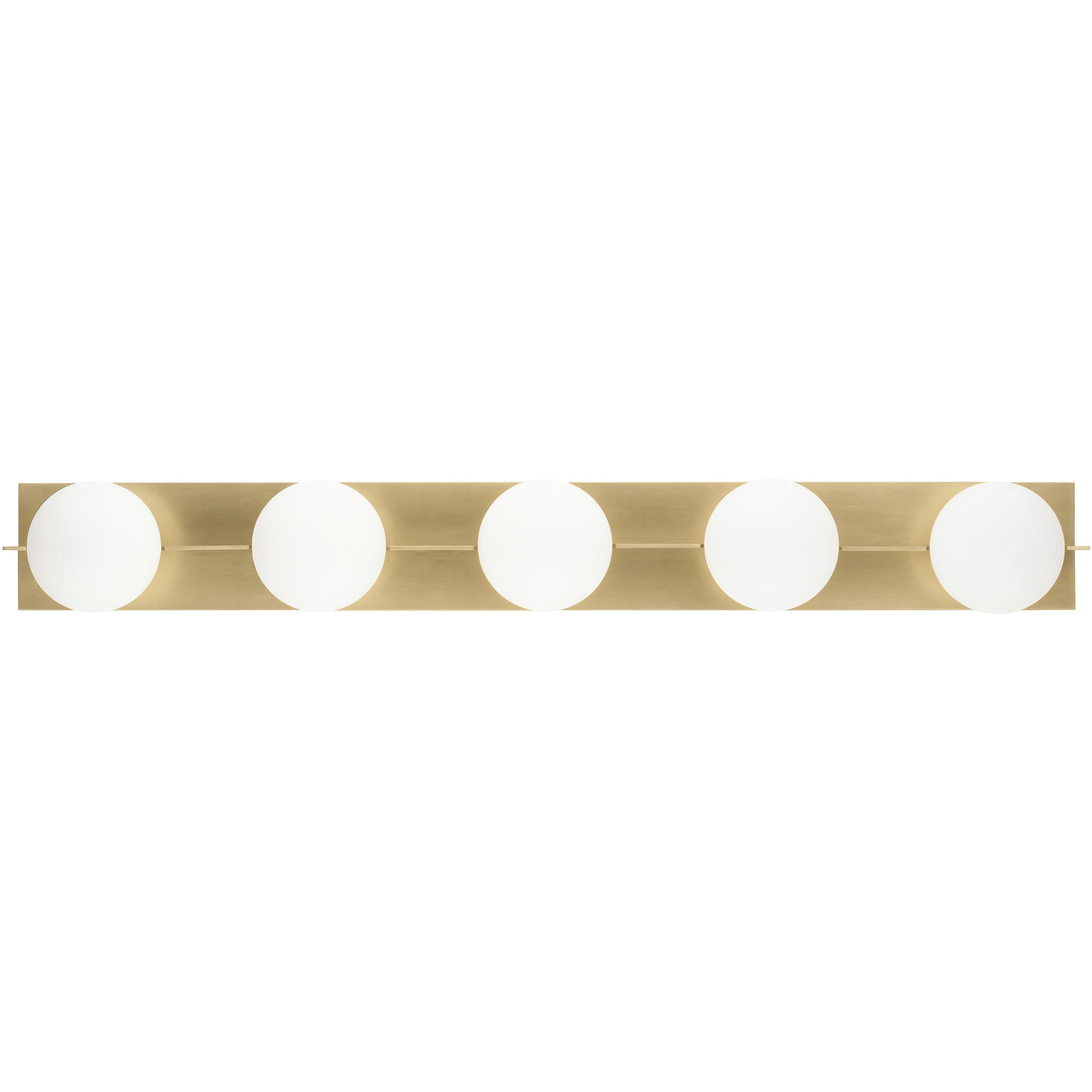 Sean Lavin Orbel 5 Light 40.9 inch Natural Brass Bath Vanity Wall Light