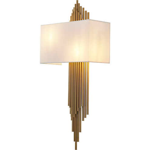 Canada 2 Light 18 inch Brass Wall Sconce Wall Light