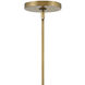 Lisa McDennon Skye 3 Light 18.25 inch Heritage Brass Indoor Pendant Ceiling Light