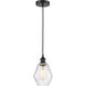 Edison Cindyrella 1 Light 6 inch Matte Black Mini Pendant Ceiling Light