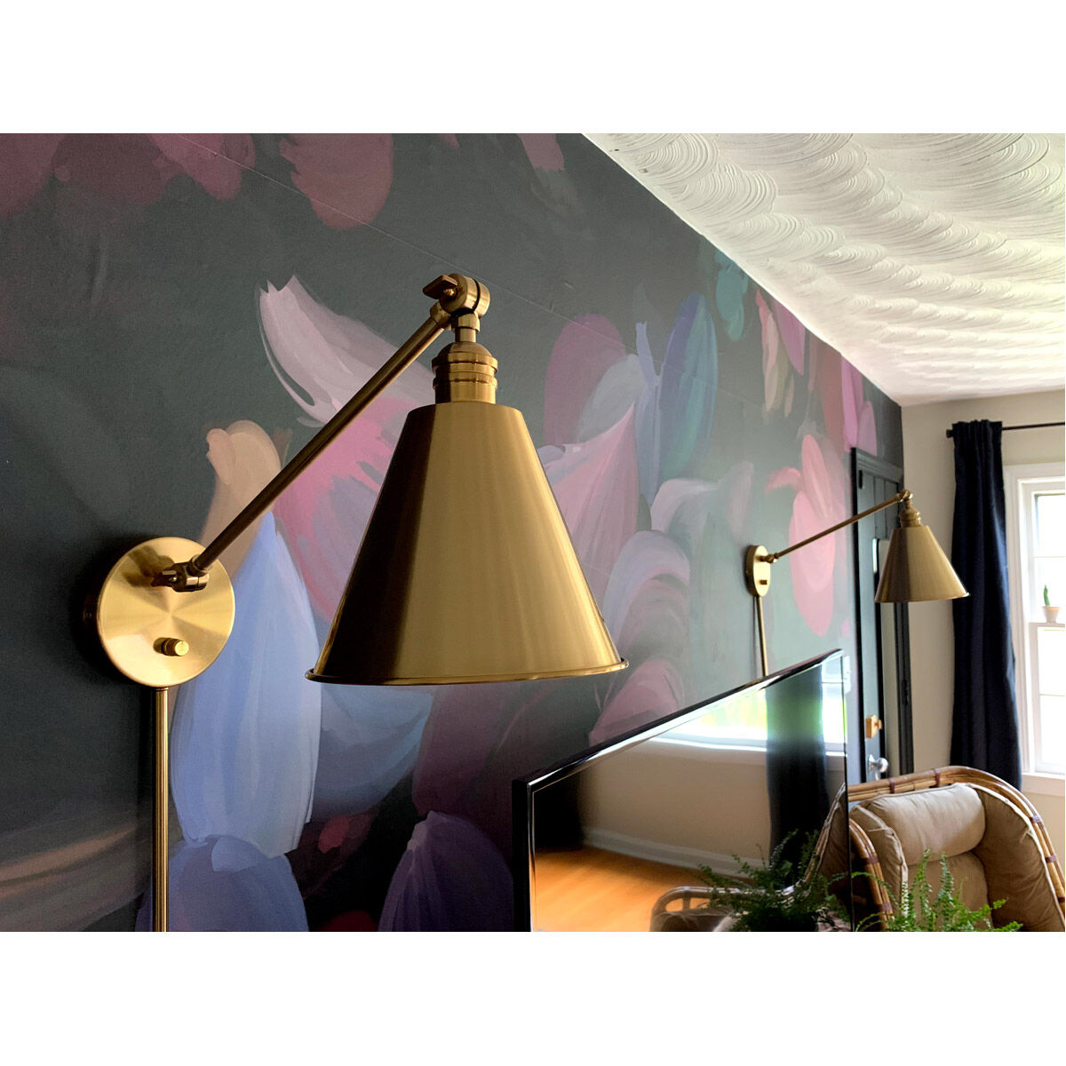 Library 1 Light 8 inch Black Wall Sconce Wall Light