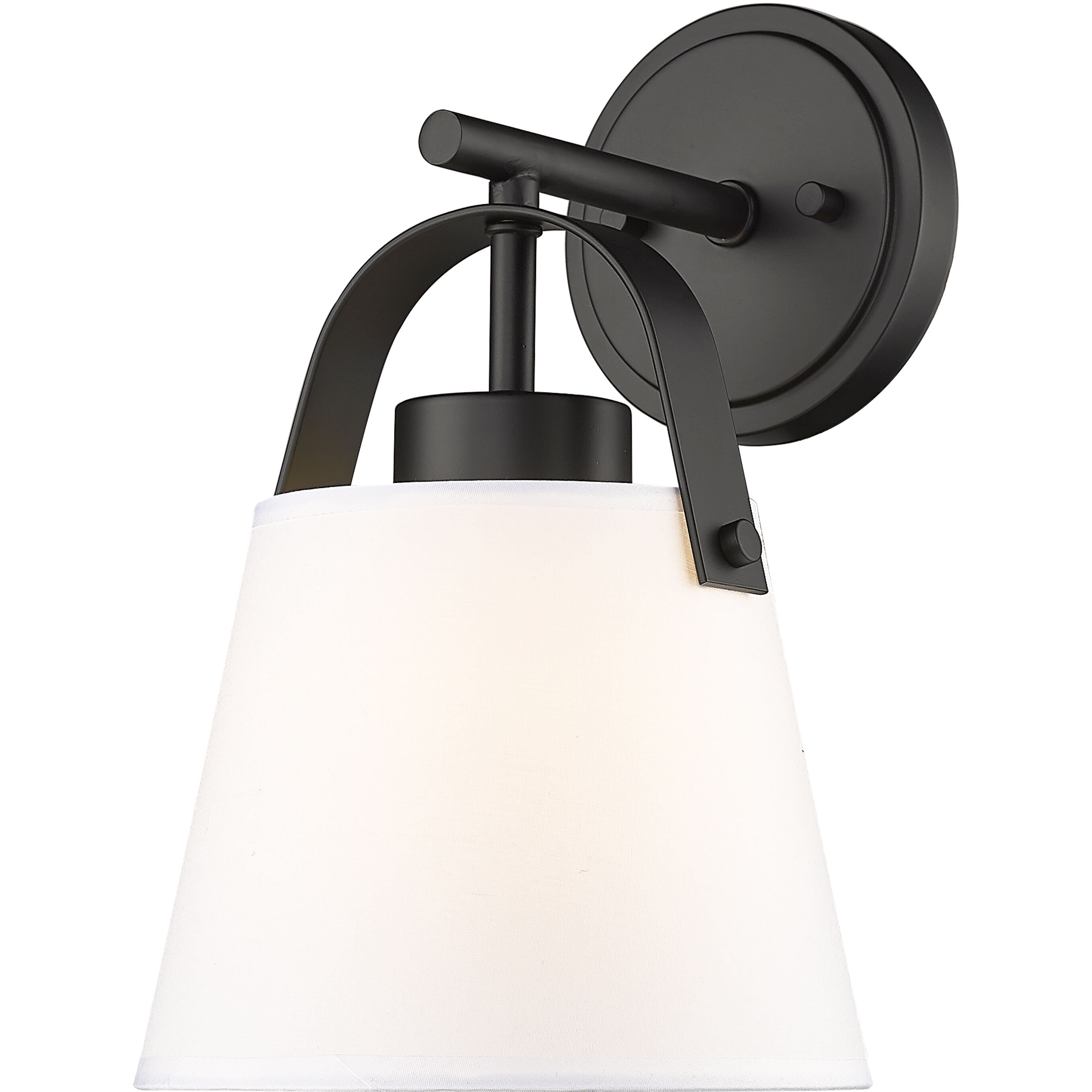 Z-Studio 1 Light 8 inch Matte Black Wall Sconce Wall Light
