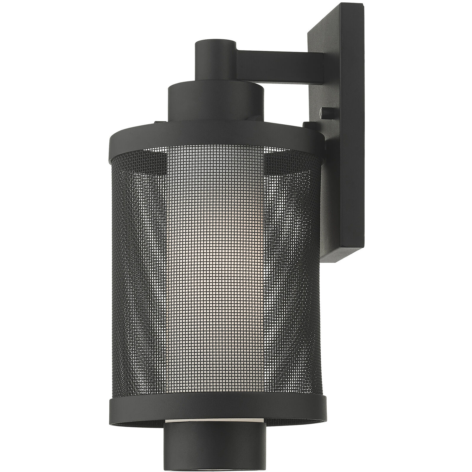 Nottingham 1 Light 15 inch Textured Black Outdoor Wall Lantern