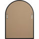 Olfito 24 X 18 inch Matte Black Wall Mirror