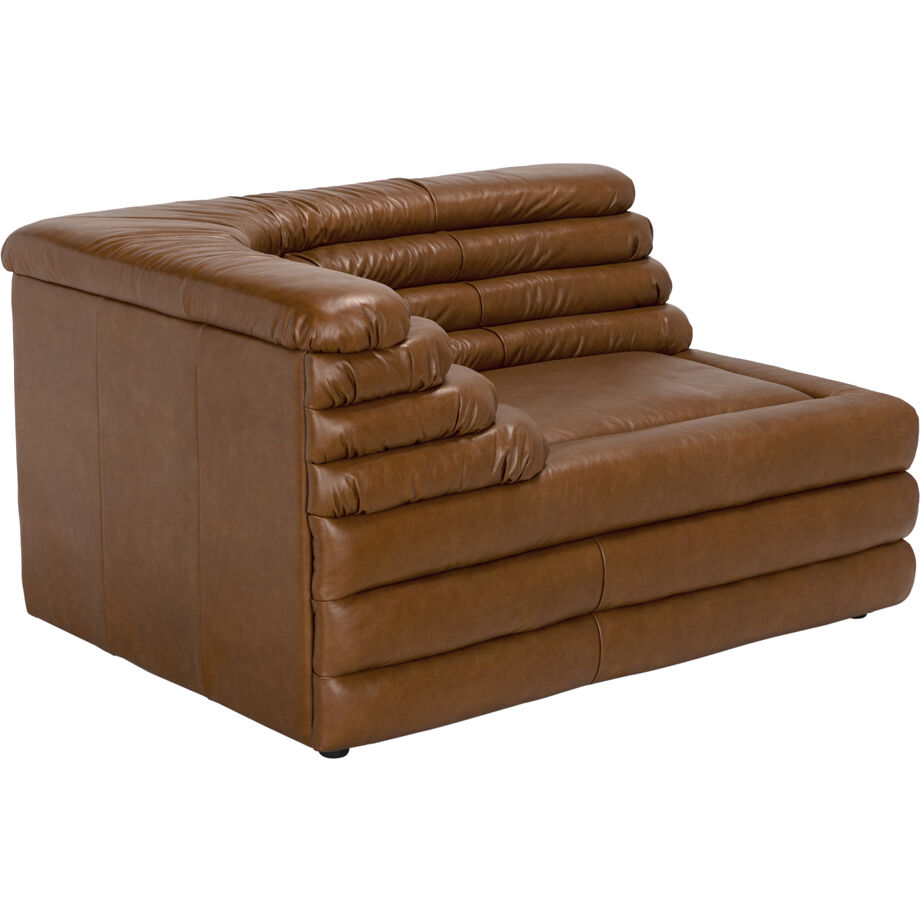 Bandera Roche Tan Modular Sofa, Left Corner
