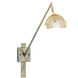 Lowcountry 1 Light Siren and Brass Mesh Wall Sconce Wall Light