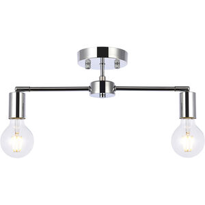 Zane 2 Light 4.70 inch Flush Mount