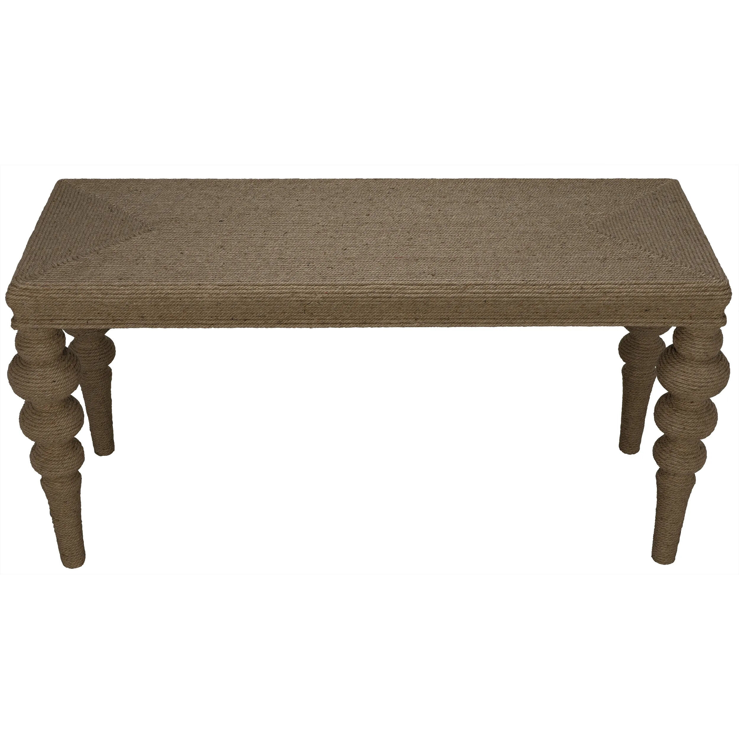 Ismail 64 X 25 inch Natural Console, Turned Leg