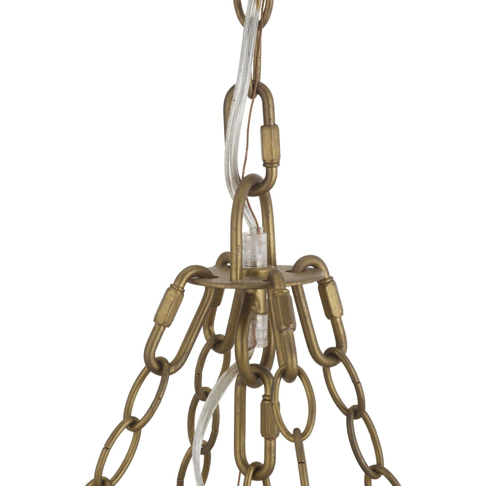 Bilal 8 Light 40 inch Antique Brass Chandelier Ceiling Light