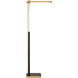 Sauvity 51.75 inch 24.00 watt Soft Brass and Coal Floor Lamp Portable Light