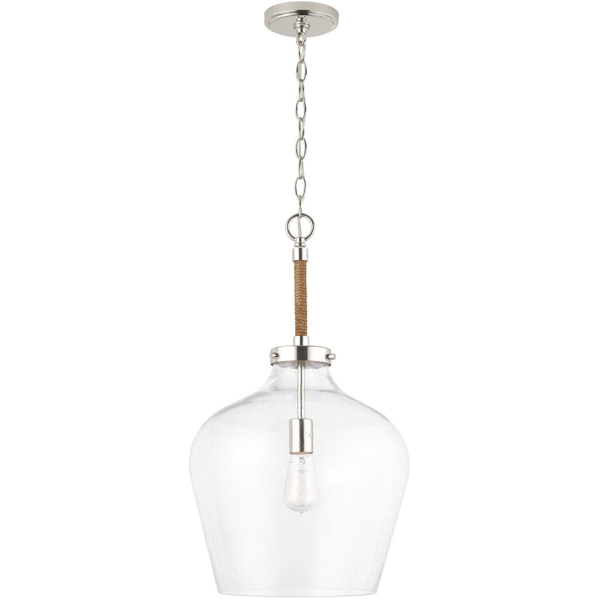Boland 1 Light 14 inch Polished Nickel Pendant Ceiling Light