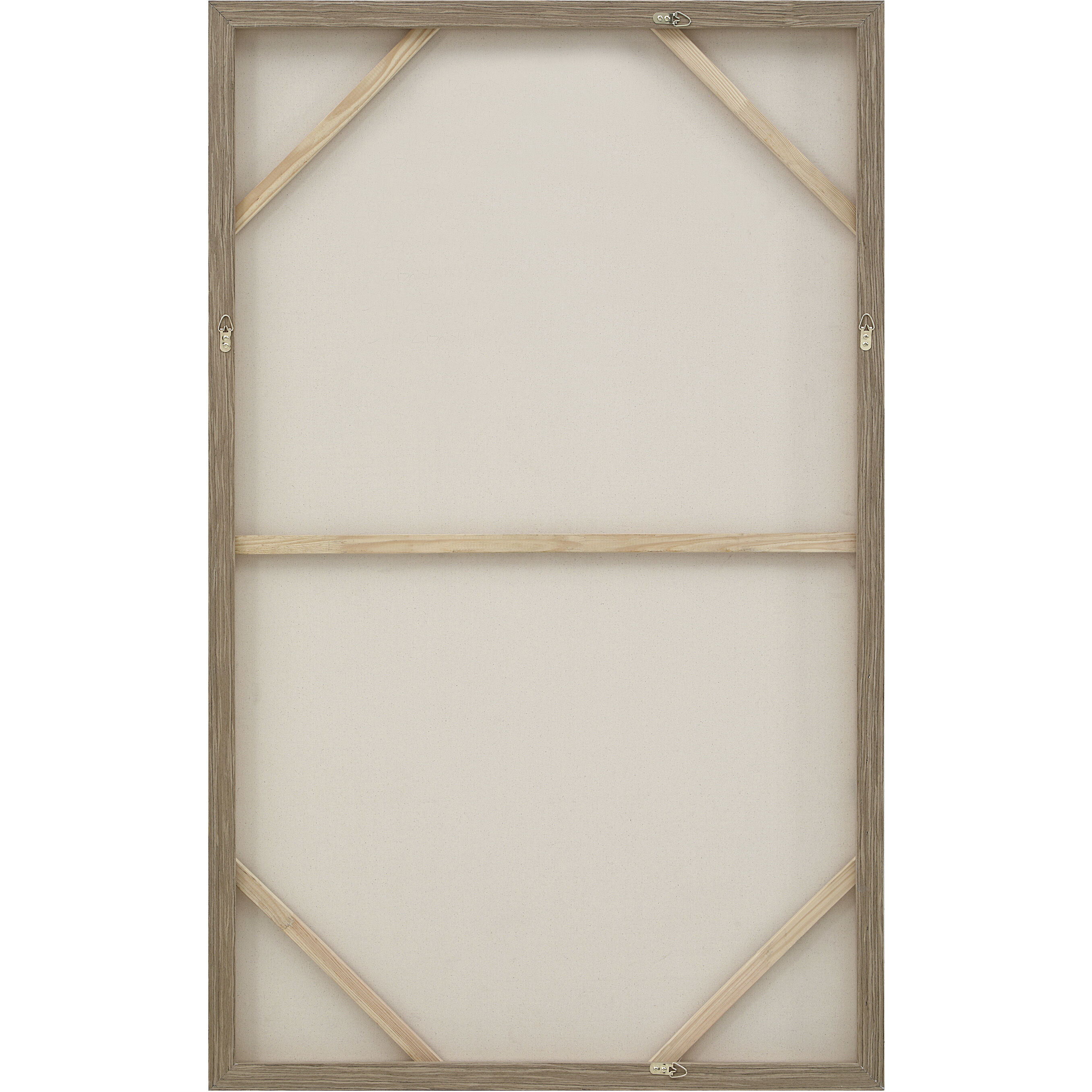 Cannella Multicolor and Medium Walnut Canvas Art