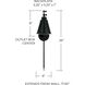 Elijah 17.5 inch 25 watt Matte Black Adjustable Swing Arm Sconce Wall Light