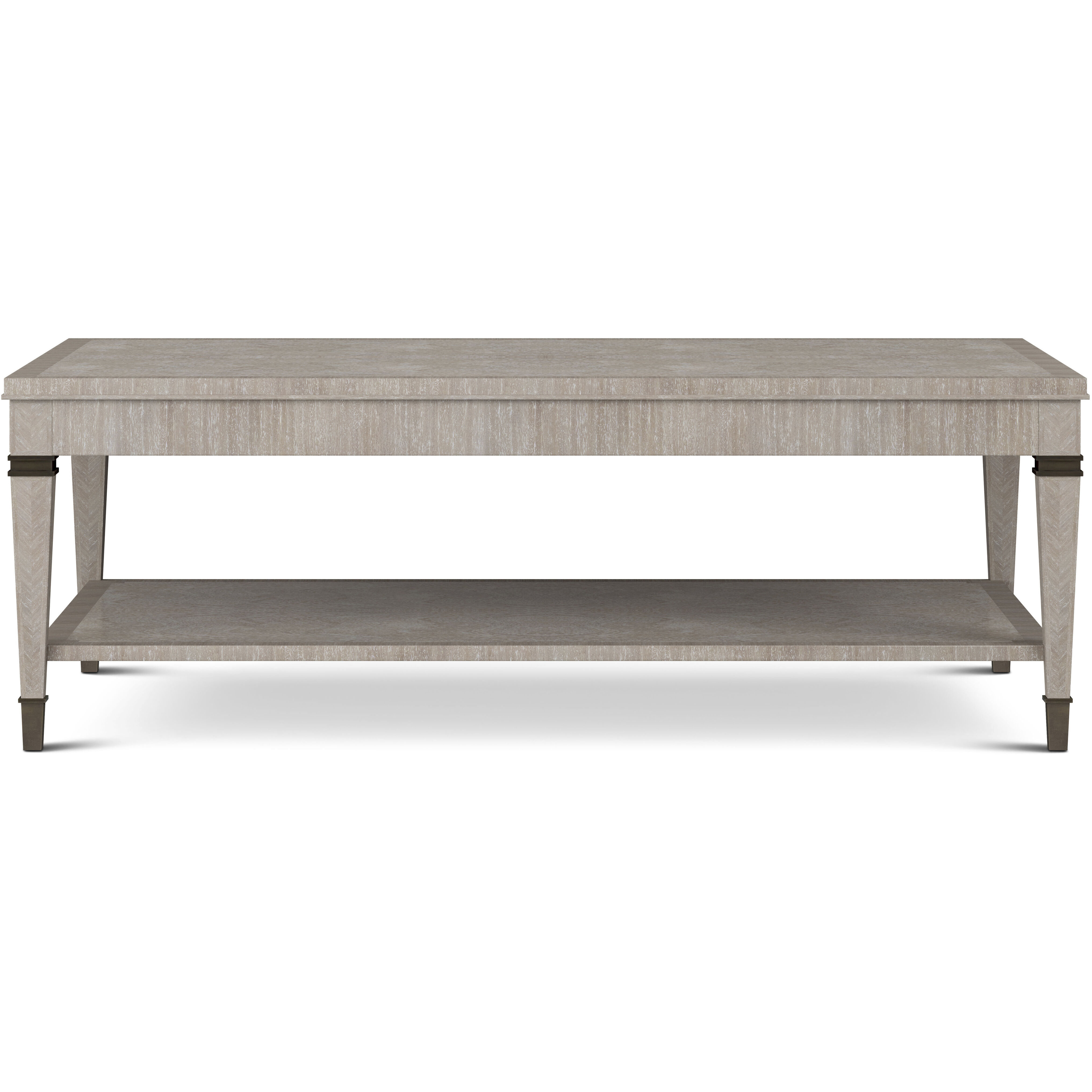 Woolfe 52.25 X 32.25 inch Geo Coast Cocktail Table, Wooden, Marlborough by Alexa Hampton