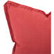 Davida Kay 20 inch Linen Slub Poppy Pillow, with Down Insert