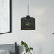 Weavington 1 Light 8.5 inch Black Mini Pendant Ceiling Light
