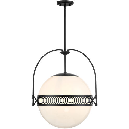 Thornhill 3 Light 20 inch Matte Black Pendant Ceiling Light