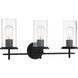 Haisley 3 Light 23 inch Coal Bath Light Wall Light