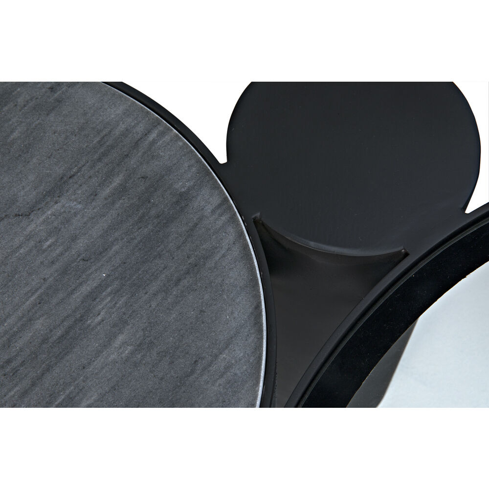 Trypo 68 X 42 inch Matte Black Coffee Table