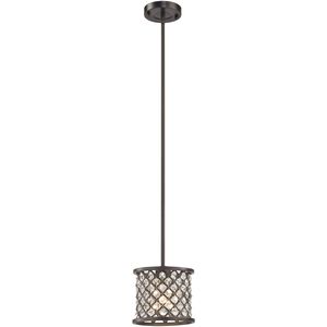 Genevieve 1 Light 7 inch Oil Rubbed Bronze Mini Pendant Ceiling Light