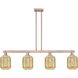 Preston Island Light Ceiling Light in Antique Copper, Mercury Glass