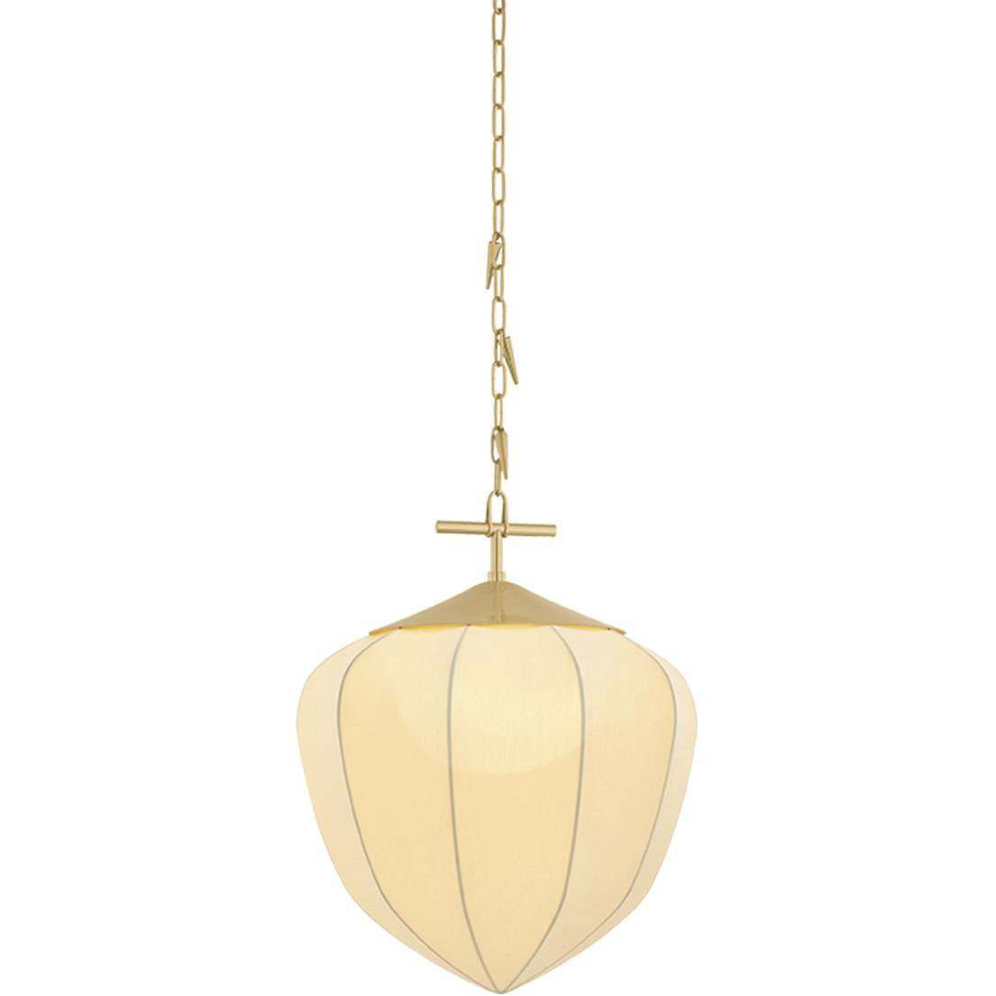 Hoshi 1 Light 20.75 inch Vintage Brass Pendant Ceiling Light