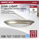 Brentwood Integrated LED Brushed Nickel LED Disk