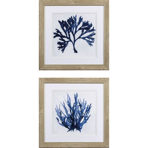 Waterside Collection Blue Framed Art