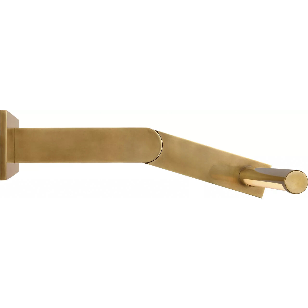 Kelly Wearstler Axis 25 watt 24.5 inch Antique-Burnished Brass Pivoting Library Light Wall Light