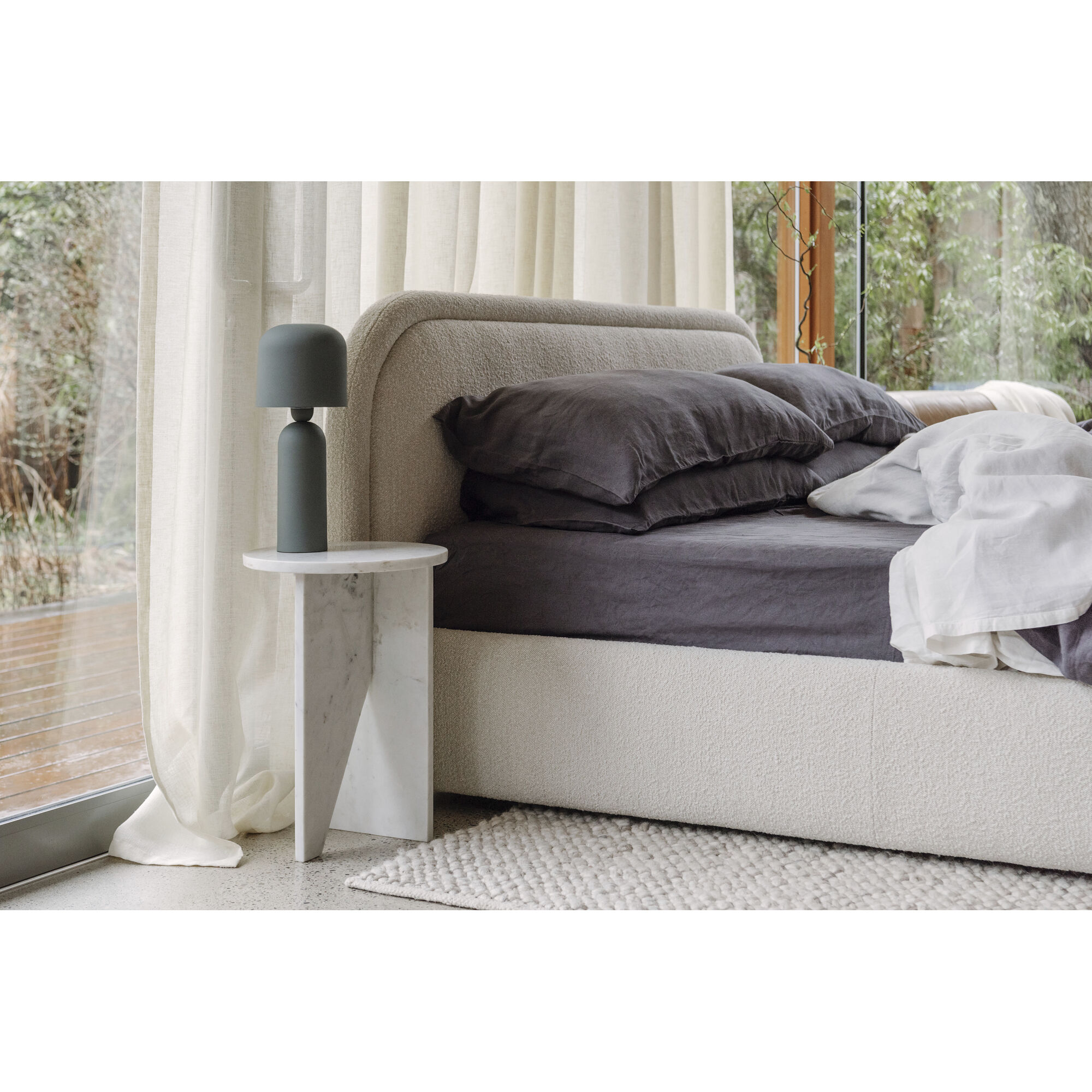 Colin Beige Bed, King