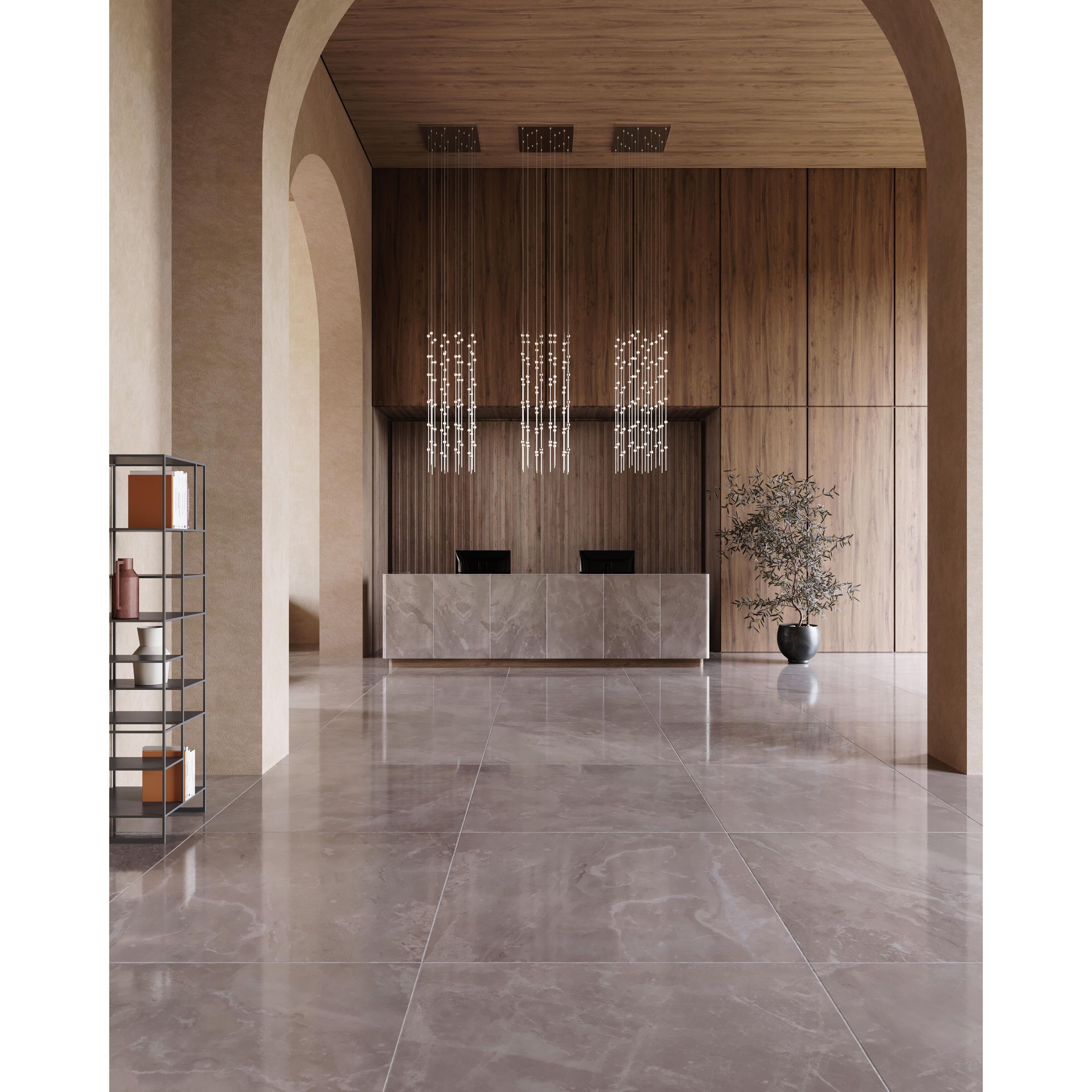 Constellation Andromeda LED 21.5 inch Satin Nickel Chandelier Ceiling Light in 3000K, Clear Faceted Acrylic, 10 FT. Cord