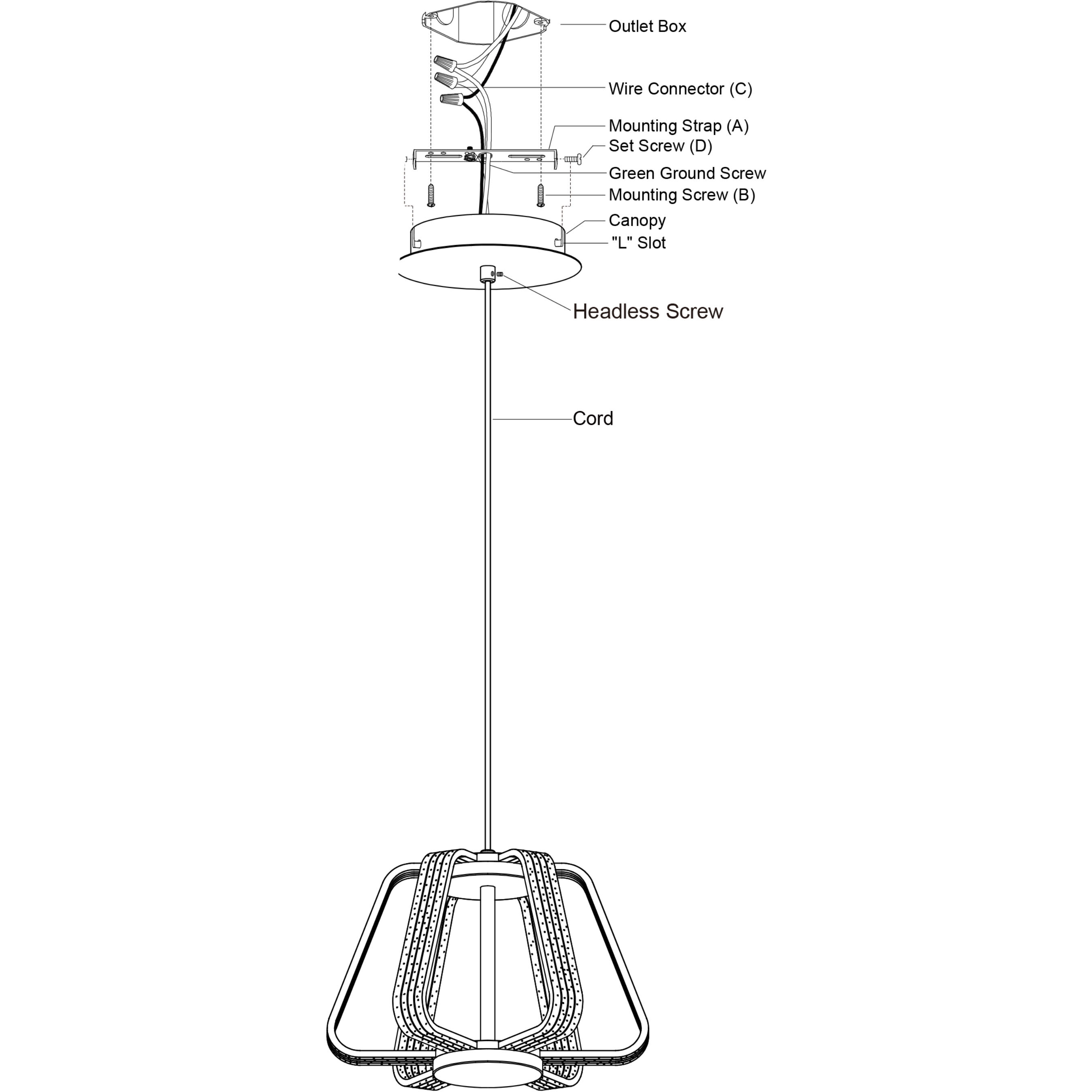 Ridgeway LED 11.5 inch White Pendant Ceiling Light