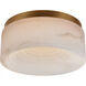 Kelly Wearstler Otto LED 8 inch Antique-Burnished Brass Flush Mount Ceiling Light, Small