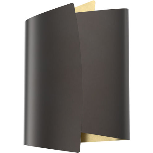 Parducci Wall Sconce Wall Light in Light Brass and Urban Bronze