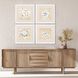 Waterside Collection Lacquered White Wood Shadow Box Style Framed Art