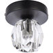 Eren 1 Light 5 inch Black Flush Mount Ceiling Light