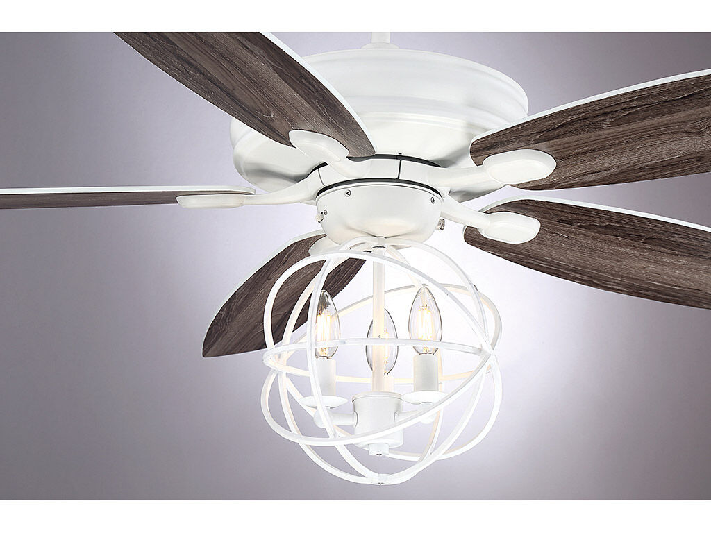 North LED White Fan Light kit