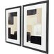 Neutral Shapes Black and Beige and Neutral Framed Art, Propac