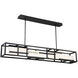 Memory LED 56 inch Black Linear Pendant Ceiling Light in 56in.