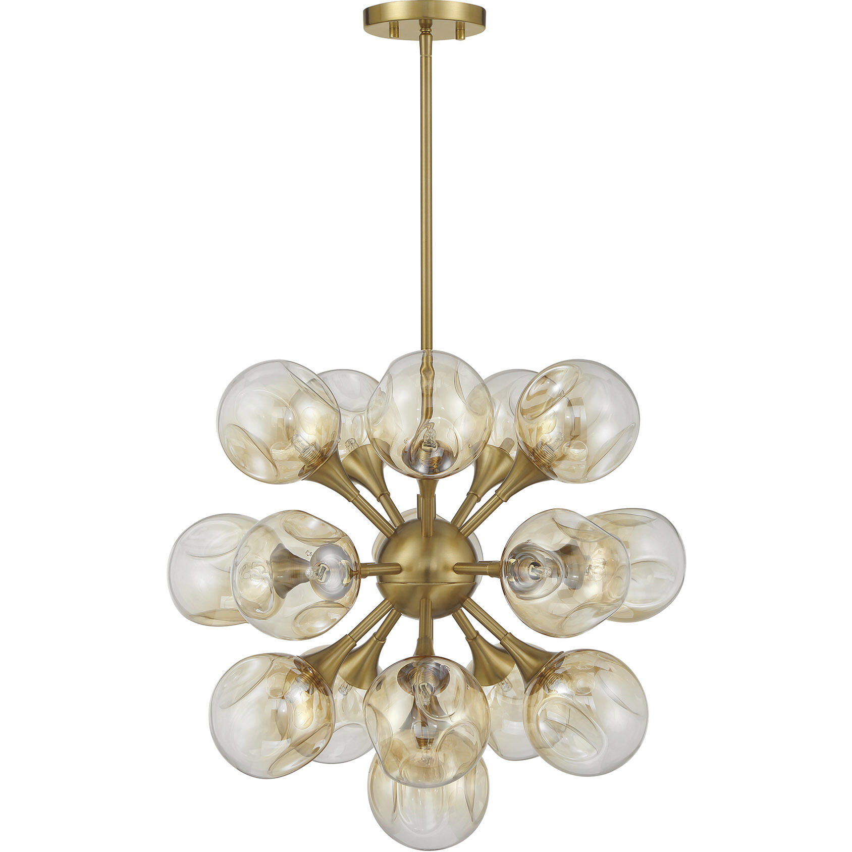 Matisse 16 Light 22 inch Warm Brass Chandelier Ceiling Light