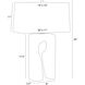 Kamora 30 inch 150.00 watt Sand and Bronze Table Lamp Portable Light