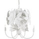 Sweetbriar 4 Light 18 inch Gesso White and Painted Gesso White Chandelier Ceiling Light