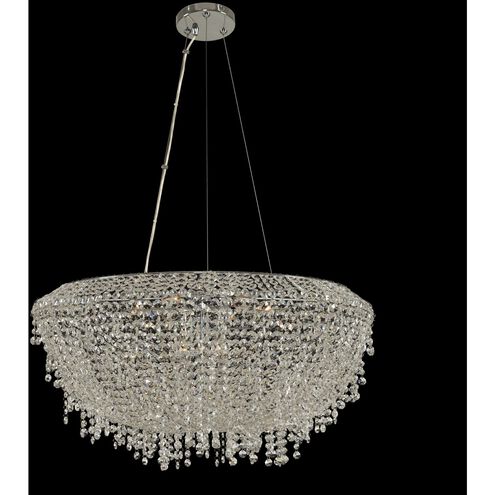 Massimo 9 Light 29 inch Chrome Pendant Ceiling Light in Firenze Clear