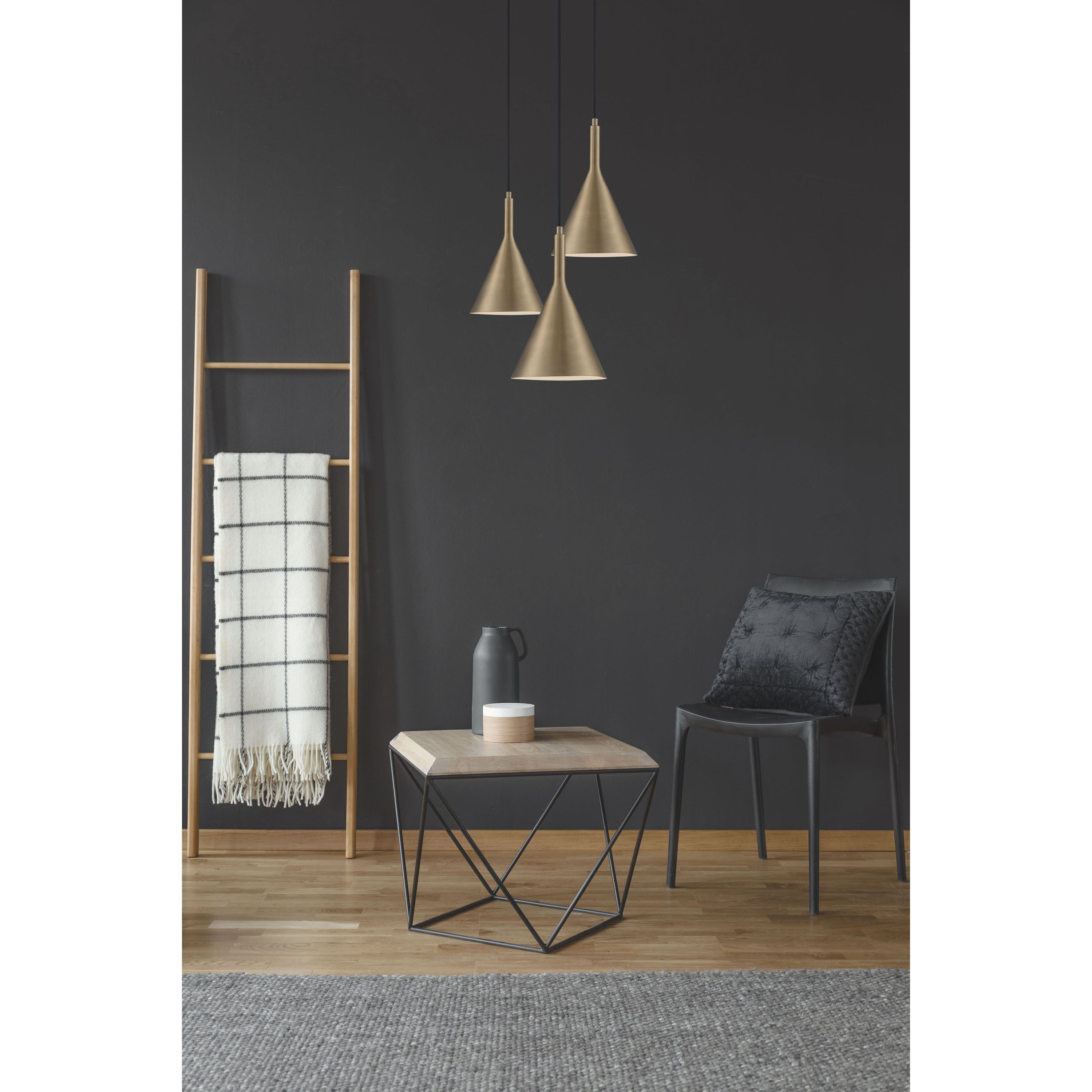 Lightcap 1 Light 7.75 inch Burnished Brass Pendant Ceiling Light