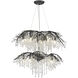 Autumn Twilight 40 inch 60.00 watt Black Iron Chandelier Ceiling Light, Large