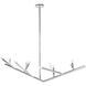 Oaks 12 Light 24 inch Polished Nickel Chandelier Ceiling Light