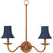 Bell Indigo Chandelier Shade, Suzanne Duin Collection