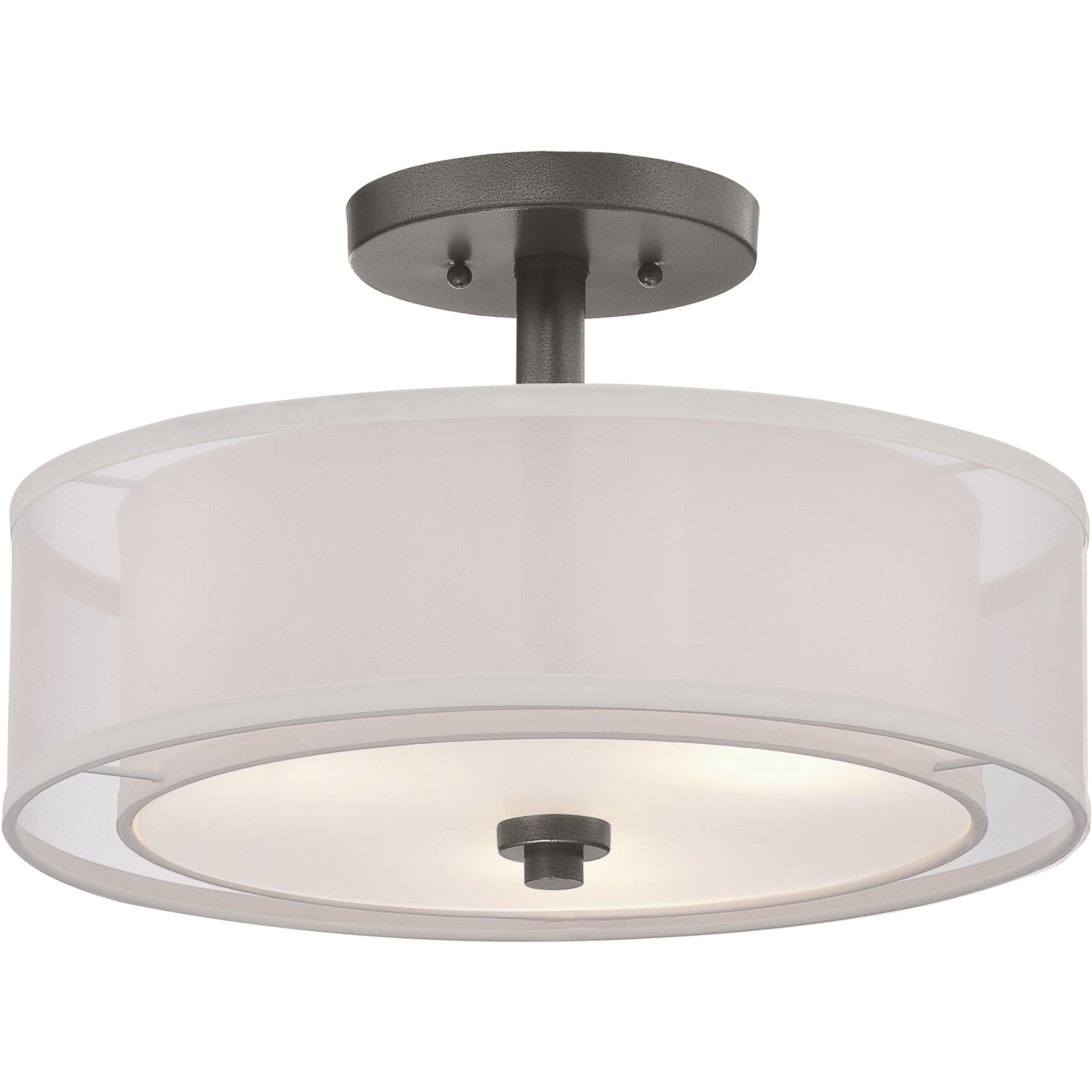 Parsons Studio 3 Light 15.00 inch Semi-Flush Mount