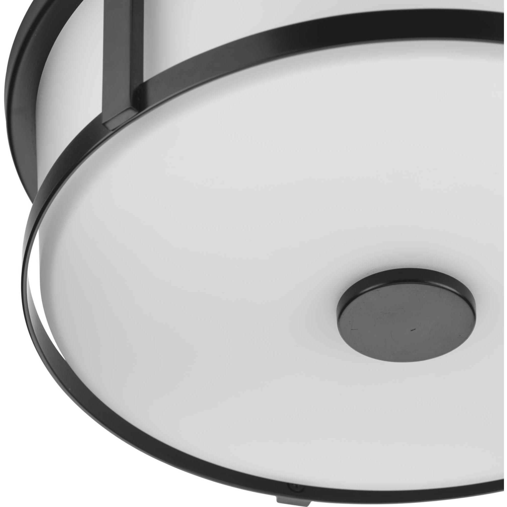 Gilliam 2 Light 12.62 inch Matte Black Flushmount Ceiling Light